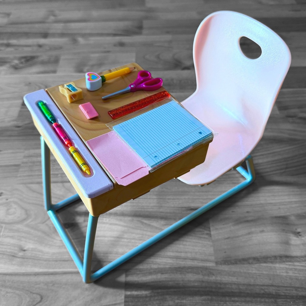 Our Generation School Academy Desk with attached Chair Accessories for 18" Doll